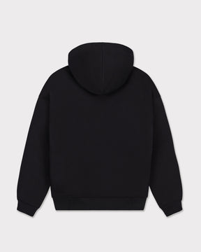 Schwarzer oversized Hoodie 'Cody' von Johnny Urban ohne sichtbaren Druck, Rückansicht