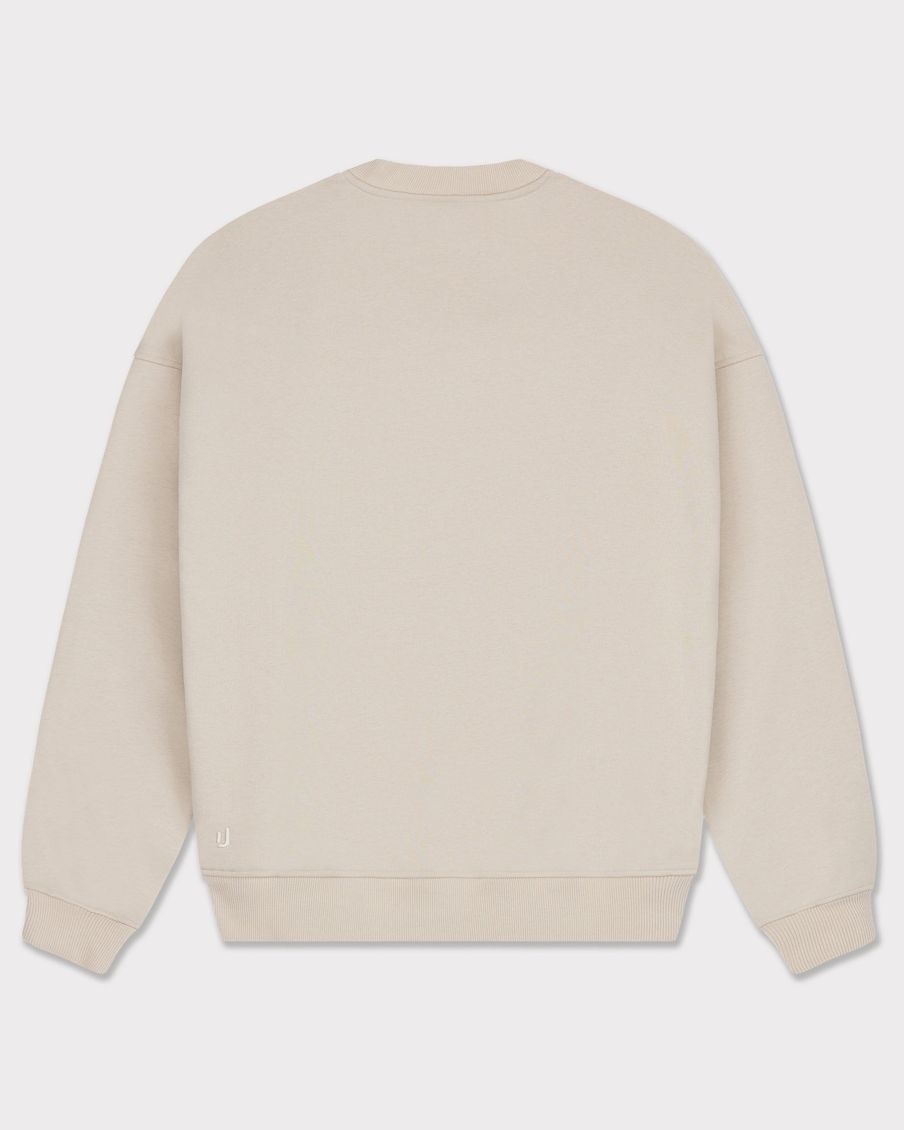 Oversize Crewneck Sweater 'Carter' von Johnny Urban in modernem Beige, Rückansicht