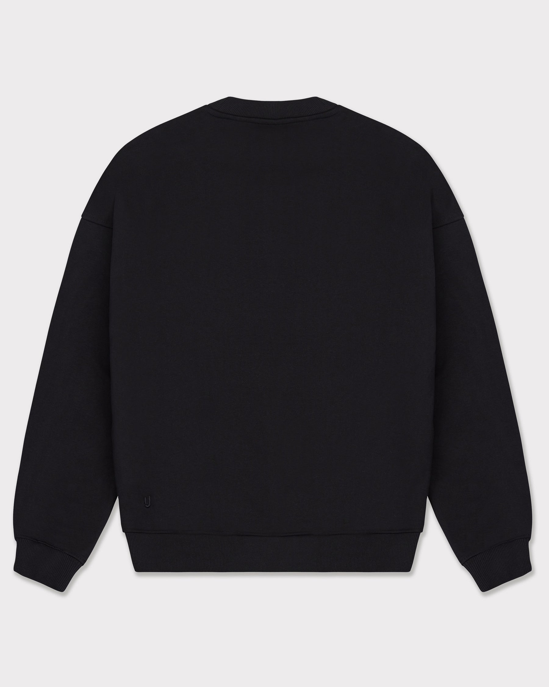 Schwarzer, oversized Pullover 'Carter' mit Rundhalsausschnitt von Johnny Urban