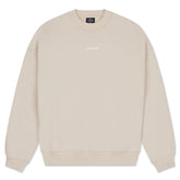 Beiges oversized Sweatshirt von Johnny Urban mit kleinem, weißem 'Johnny Urban' Print auf der Brust