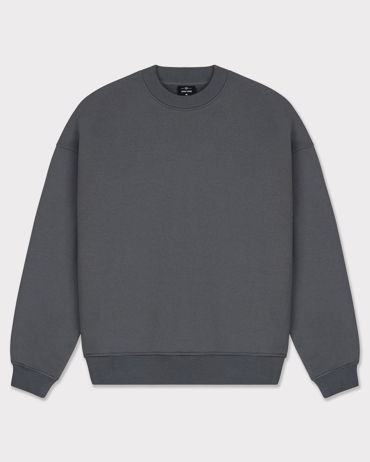Oversize Crewneck 'Carter' Pullover in Grau von Johnny Urban mit gerippten Bündchen