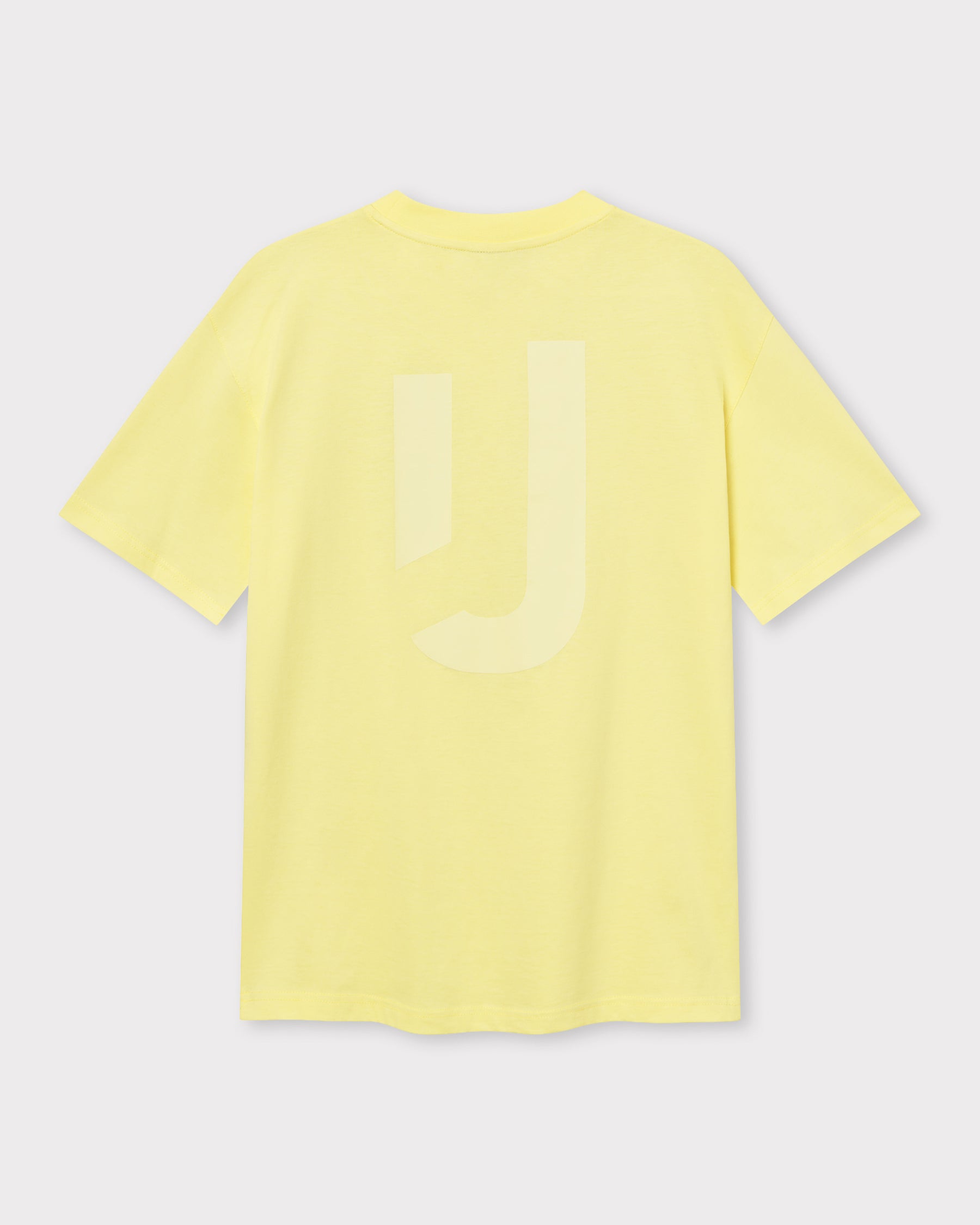 Oversize T-Shirt Sammy JU in gelb mit großem, hellem JU-Logo hinten