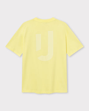 Oversize T-Shirt Sammy JU in gelb mit großem, hellem JU-Logo hinten