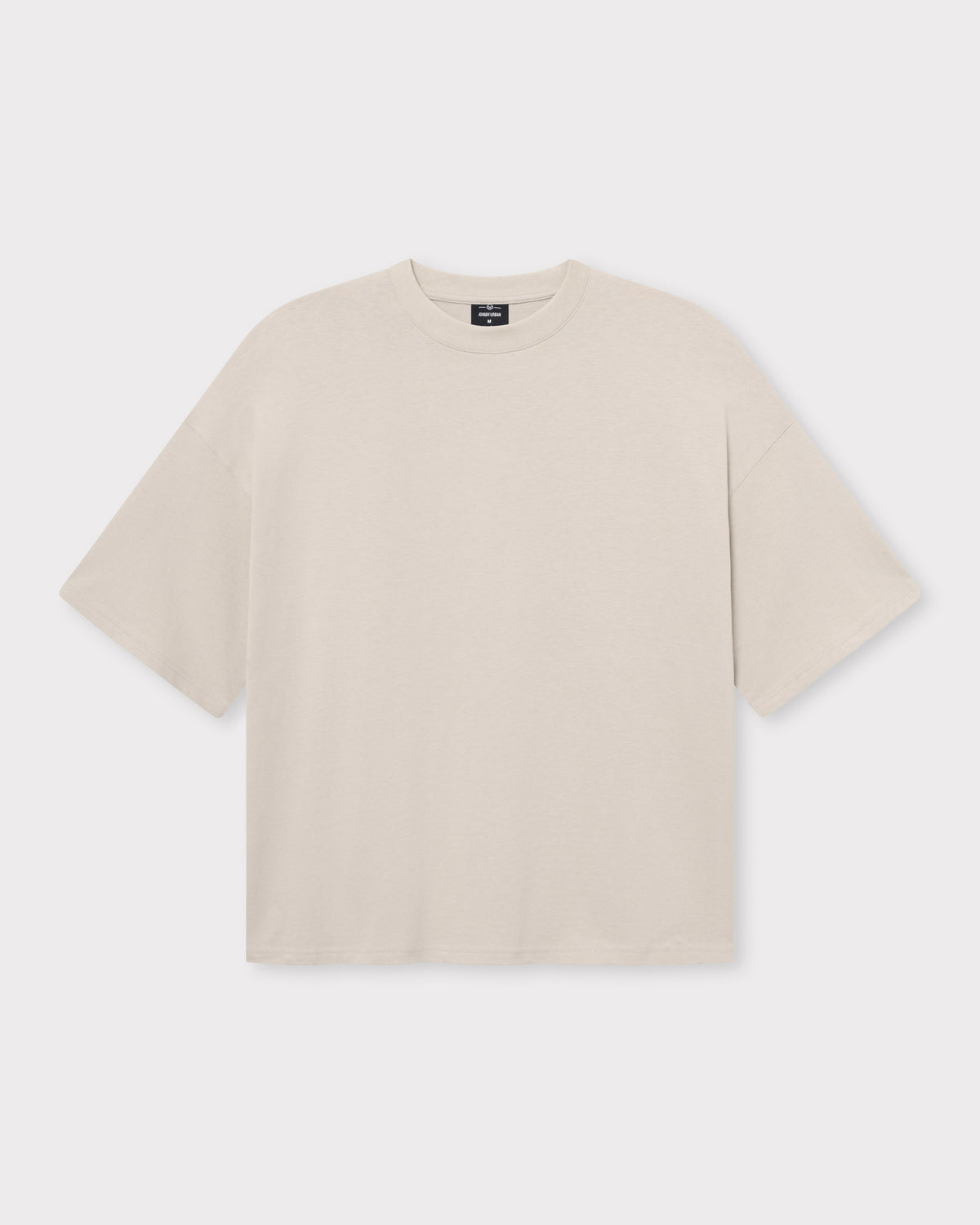 Oversize-T-Shirt 'Vic' von Johnny Urban in Sandfarben mit kurzen Ärmeln und rundem Ausschnitt