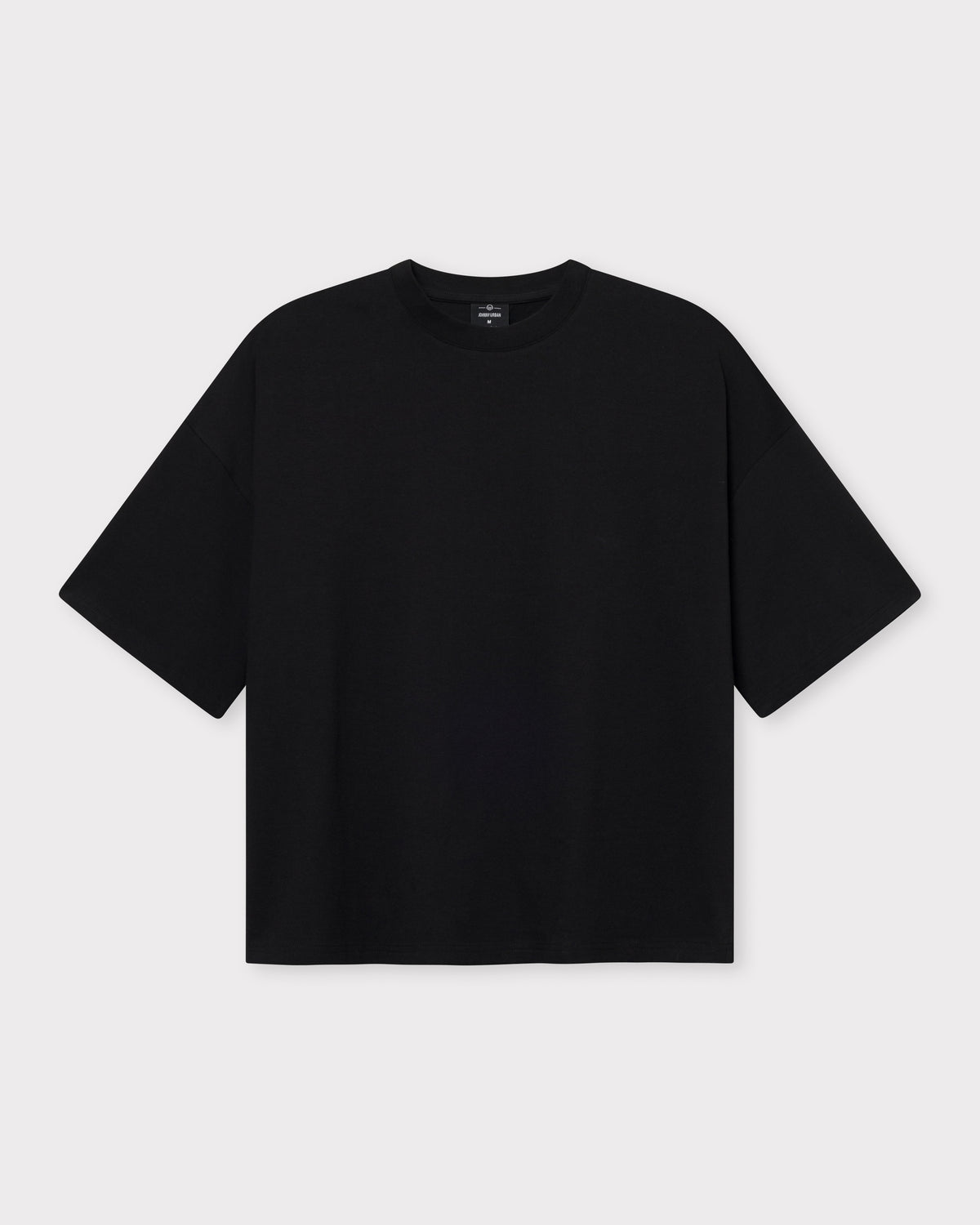 Schwarzes Oversize-T-Shirt 'Vic' von Johnny Urban, Rückansicht, kurzer Ärmel, Rundhalsausschnitt
