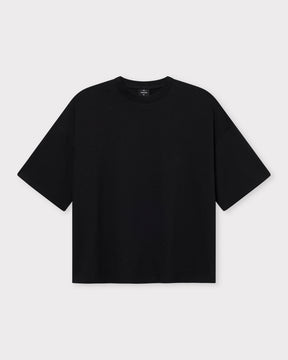 Schwarzes Oversize-T-Shirt 'Vic' von Johnny Urban, Rückansicht, kurzer Ärmel, Rundhalsausschnitt