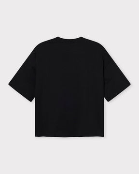 Schwarzes Oversize T-Shirt 'Vic' von Johnny Urban mit kurzem Rundhalsausschnitt