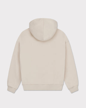 Beiger Oversized Hoodie 'Cody' mit Kapuze hinten, unbedruckt