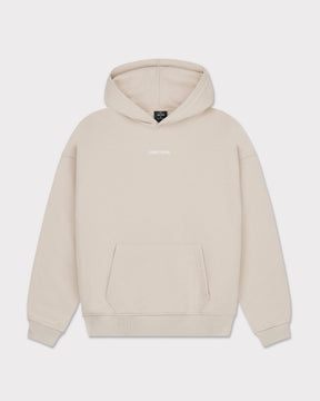 Beiges oversized Hoodie 'Cody' mit Kapuze und Kängurutasche von Johnny Urban