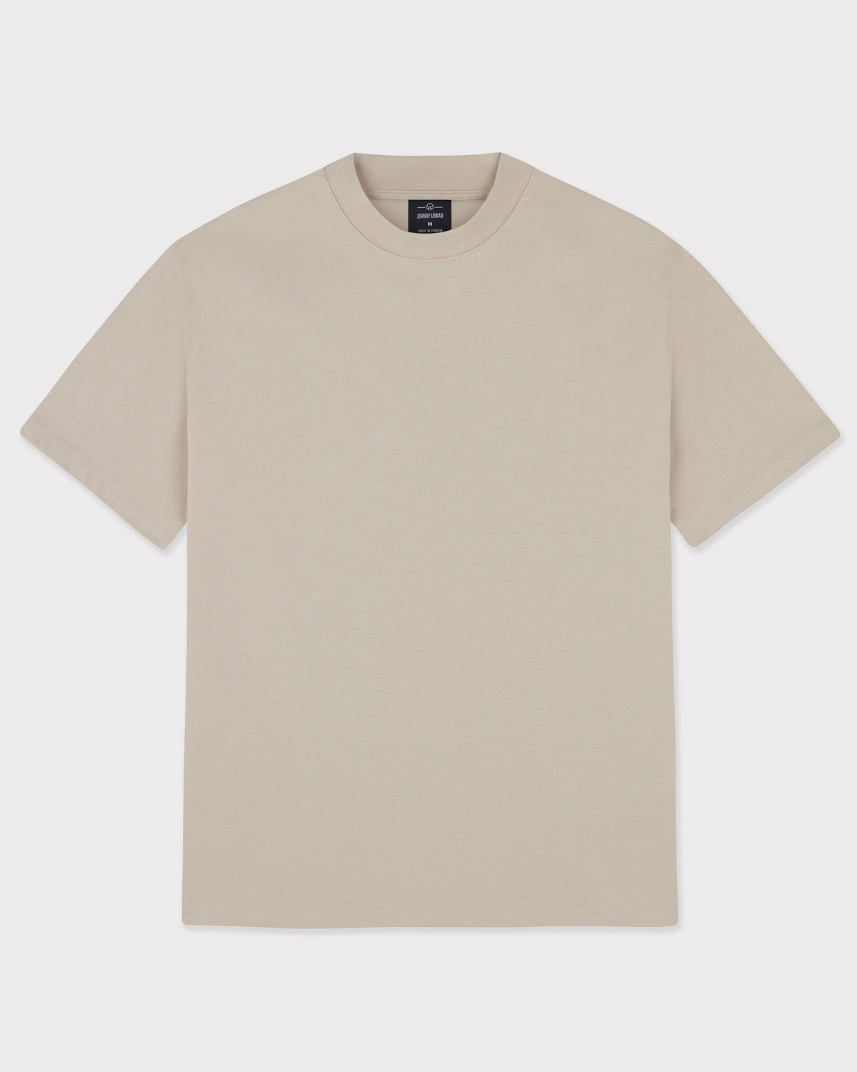 Oversized T-Shirt 'Sammy' von Johnny Urban in beige, Unisex, schlichtes Design mit Rundhalsausschnitt