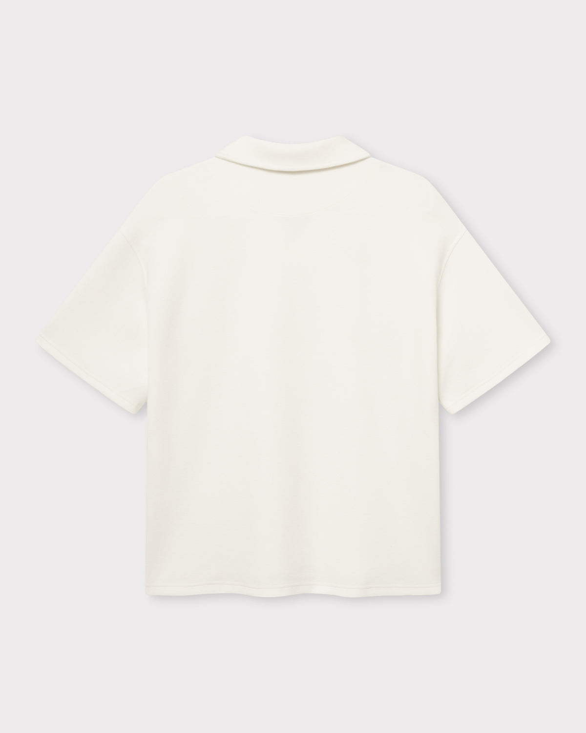Cremefarbenes Poloshirt Johnny Urban mit kurzem Arm und klassischem Kragen, Rückansicht