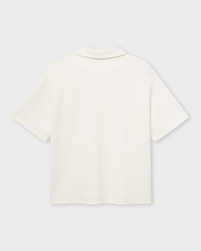 Cremefarbenes Poloshirt Johnny Urban mit kurzem Arm und klassischem Kragen, Rückansicht