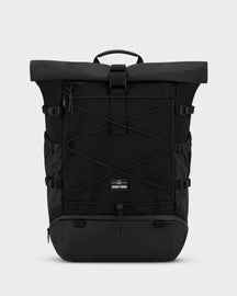 Schwarzer Reiserucksack 'Allen Large Travel' von Johnny Urban mit Rollverschluss und Frontnetz