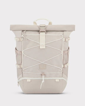 Sandfarbener Reiserucksack 'Allen Large Travel' von Johnny Urban mit Rollverschluss und elastischem Frontband