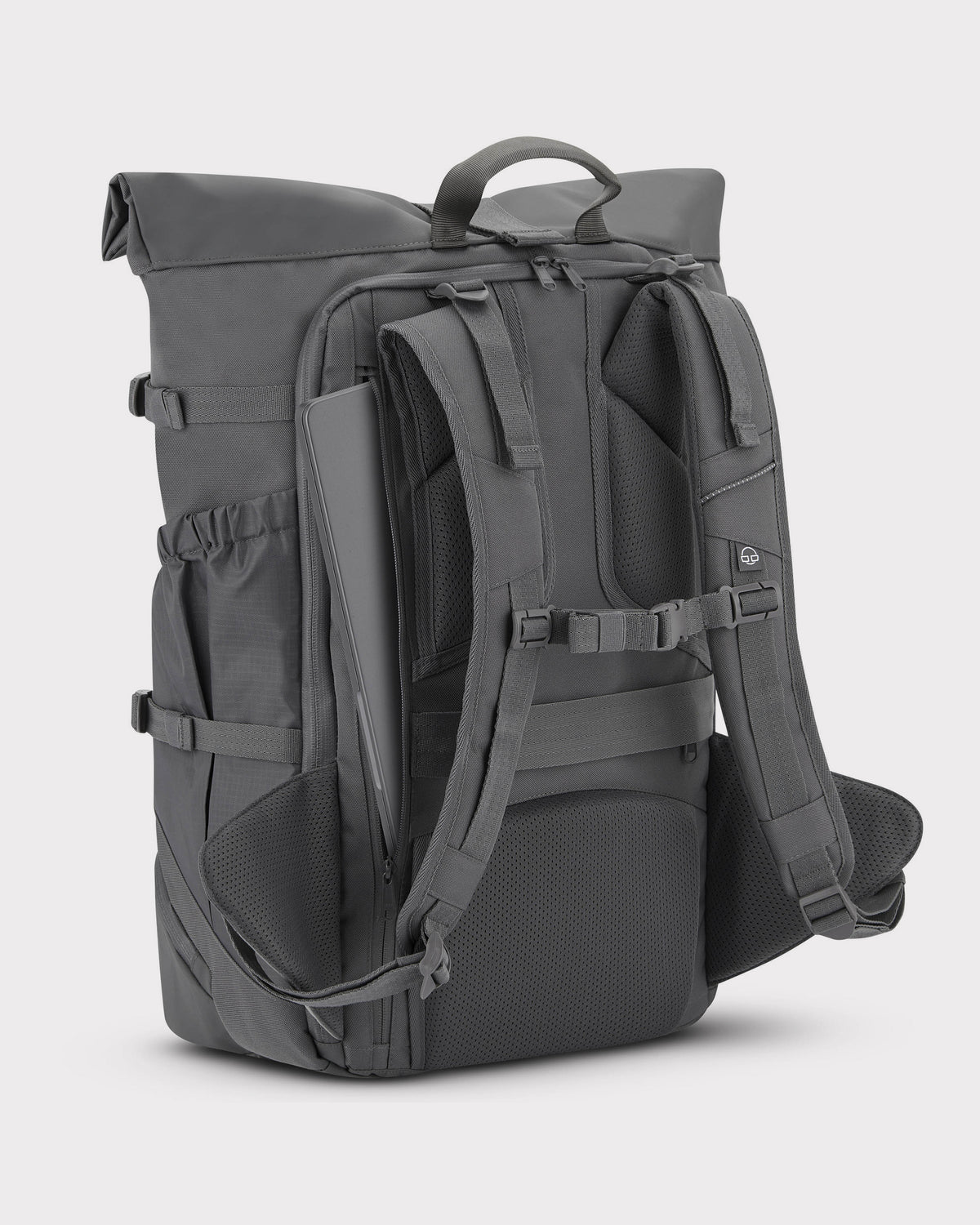 Grau Johnny Urban Allen Large Travel Reiserucksack mit gepolsterten Schulterriemen und Laptopfach hinten