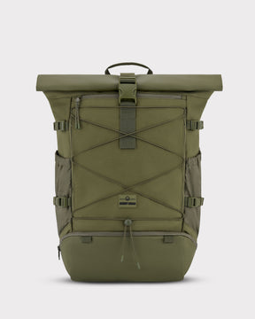 Reiserucksack Johnny Urban Allen Large Travel in Olivgrün, mit Rolltop und externem Netzfach