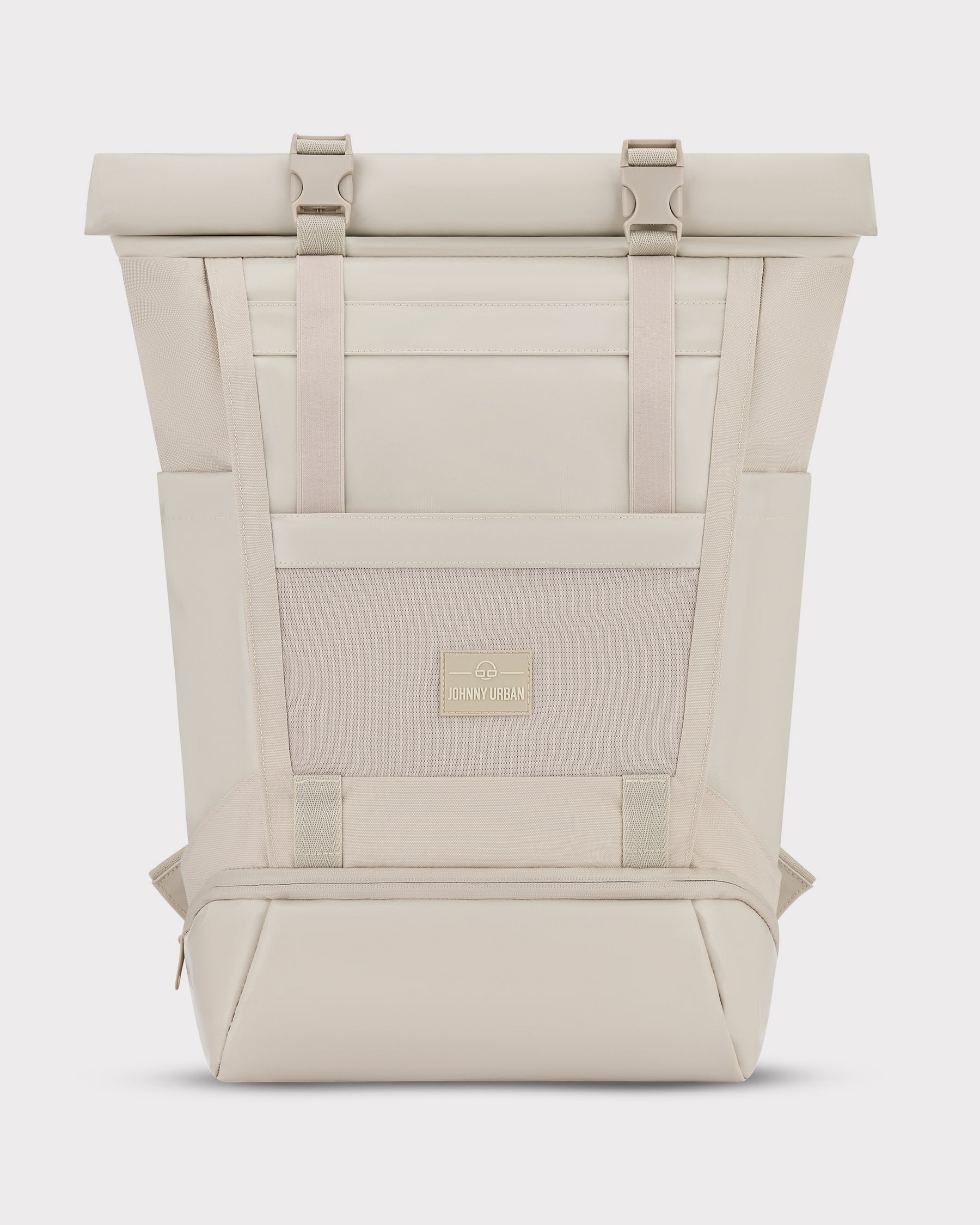 Beiger Rolltop-Rucksack 'Ashton' von Johnny Urban, moderner rechteckiger urbane Stil, aus robustem Material