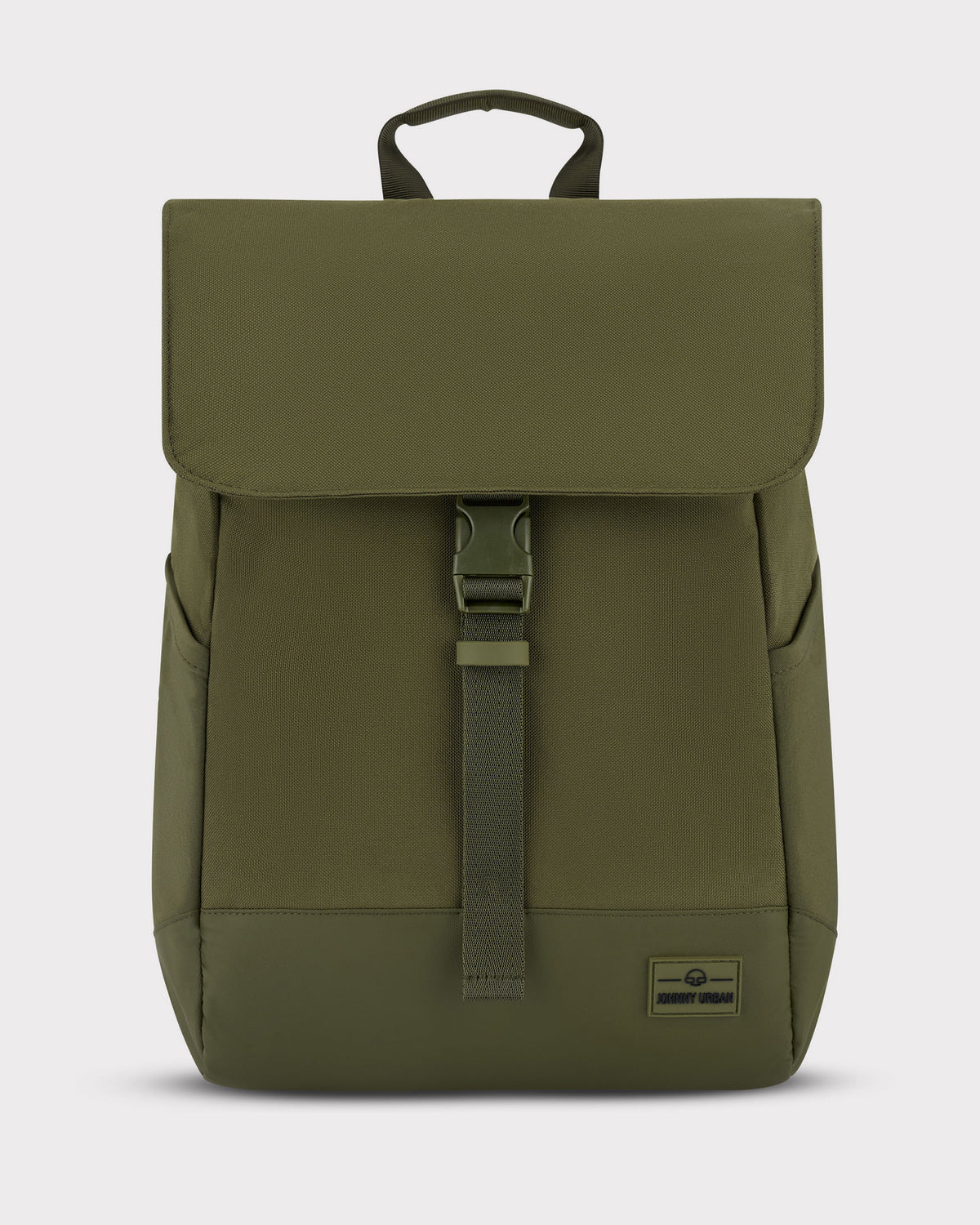 Olivegrüner Johnny Urban Rucksack 'Mika' mit Klappe und Kunststoffverschluss
