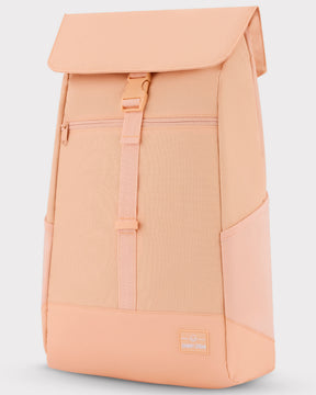 Peachfarbener Johnny Urban Rucksack 'Mika' mit Klappe und Frontreißverschlussfach