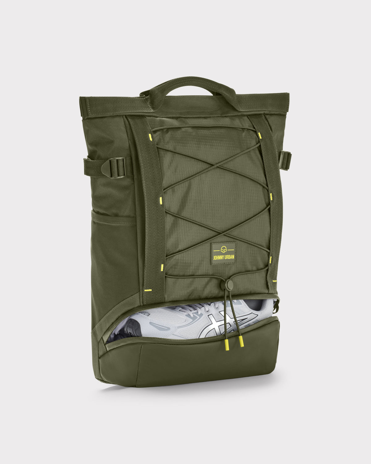 Johnny Urban Rucksack 'Harper' in Olive mit Schuhfach und Netzverschluss