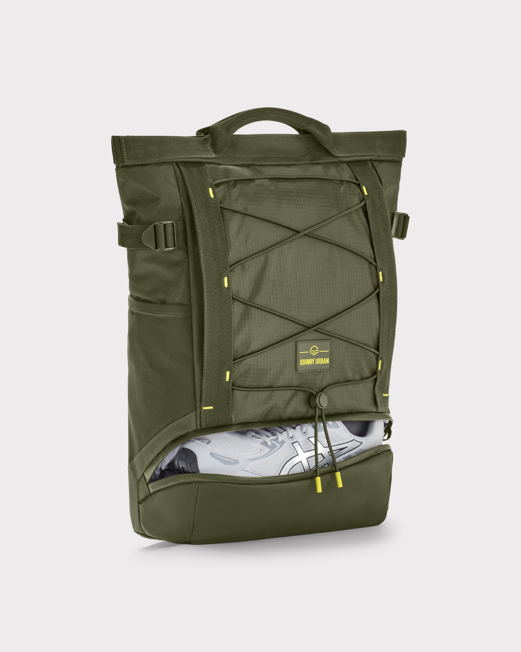 Johnny Urban Rucksack 'Harper' in Olive mit Schuhfach und Netzverschluss