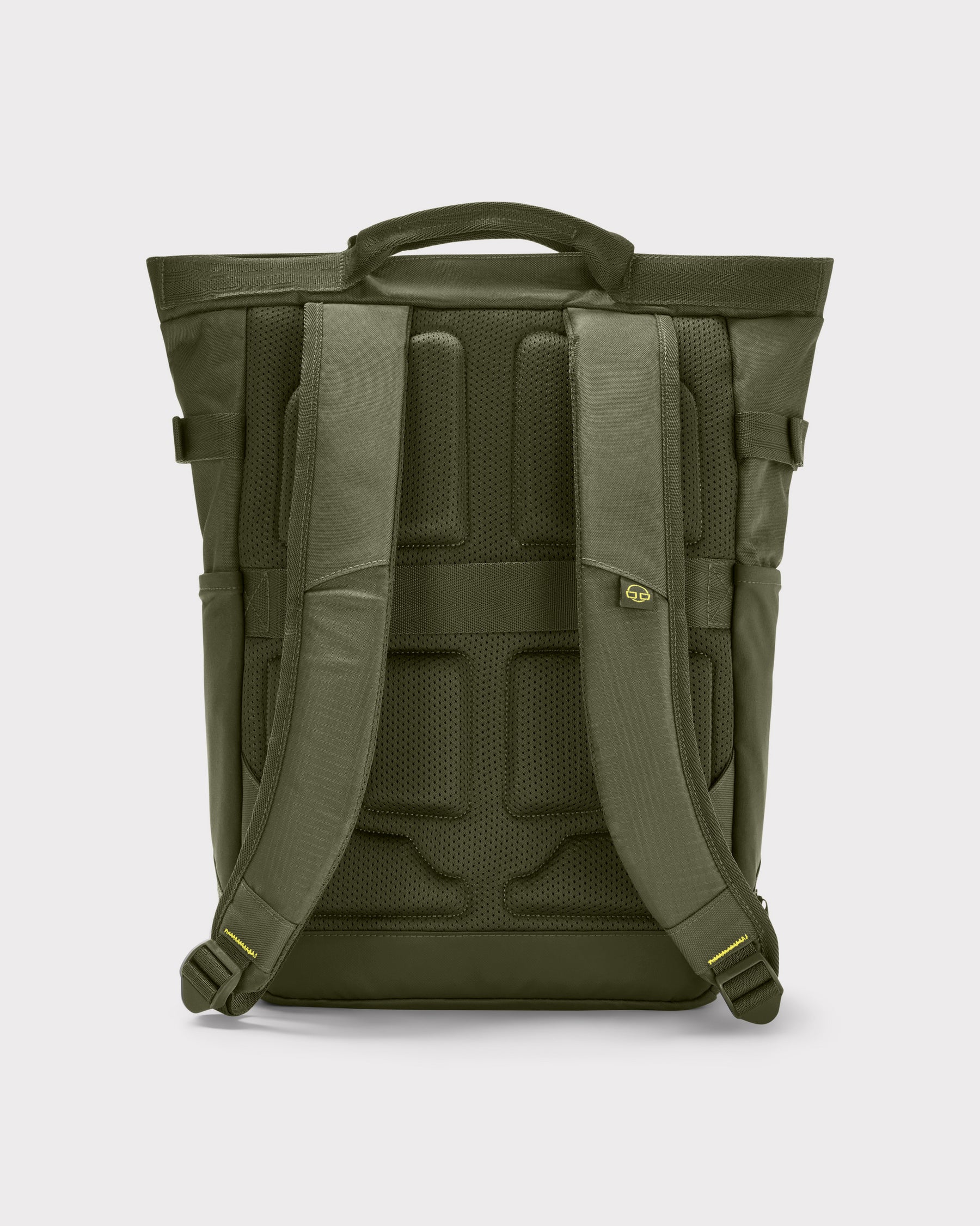 Rucksack 'Harper' in modernem Olivgrün mit gepolstertem Rücken und verstellbaren Schultergurten