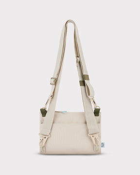 Beige Umhängetasche 'Avery' mit verstellbaren Trägern und Außentasche