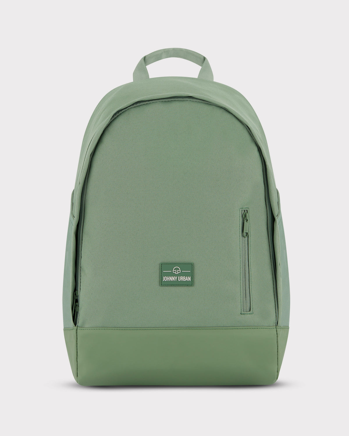 Grüner Schulrucksack 'Neo' von Johnny Urban mit Fronttasche und Logo