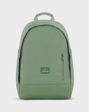 Grüner Schulrucksack 'Neo' von Johnny Urban mit Fronttasche und Logo