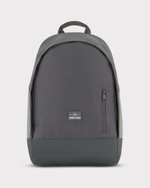 Grauer Johnny Urban Rucksack 'Neo' mit seitlicher Reißverschlusstasche und Kunstlederboden