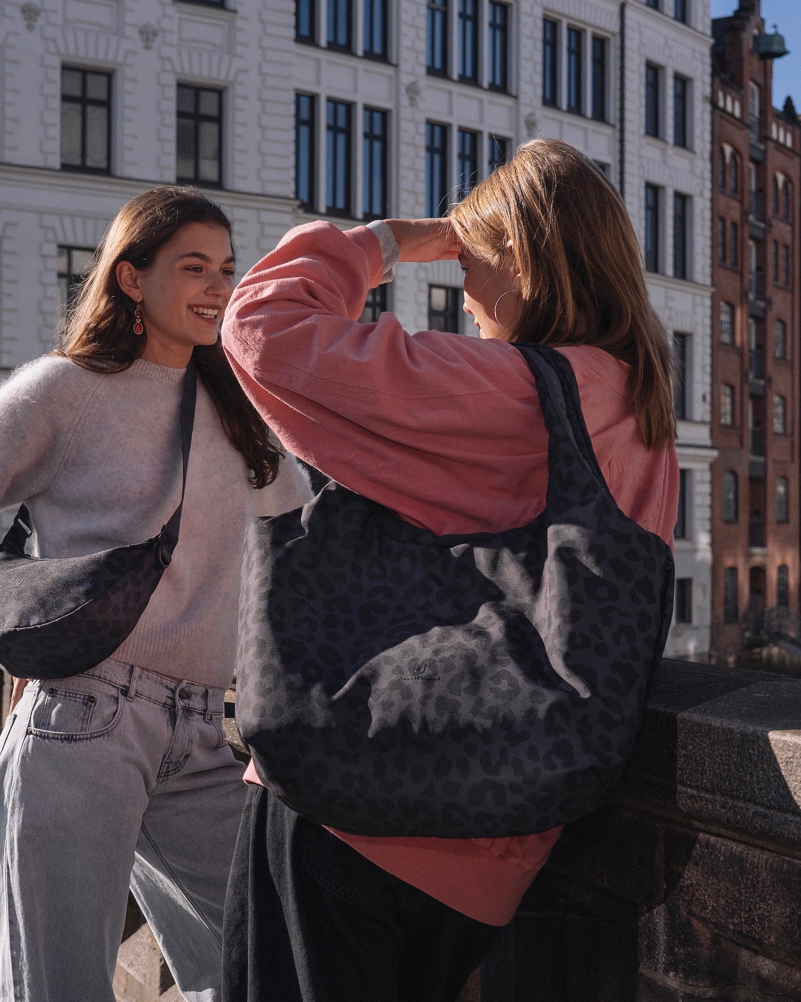 Shopper Bag "Cleo" grau leo