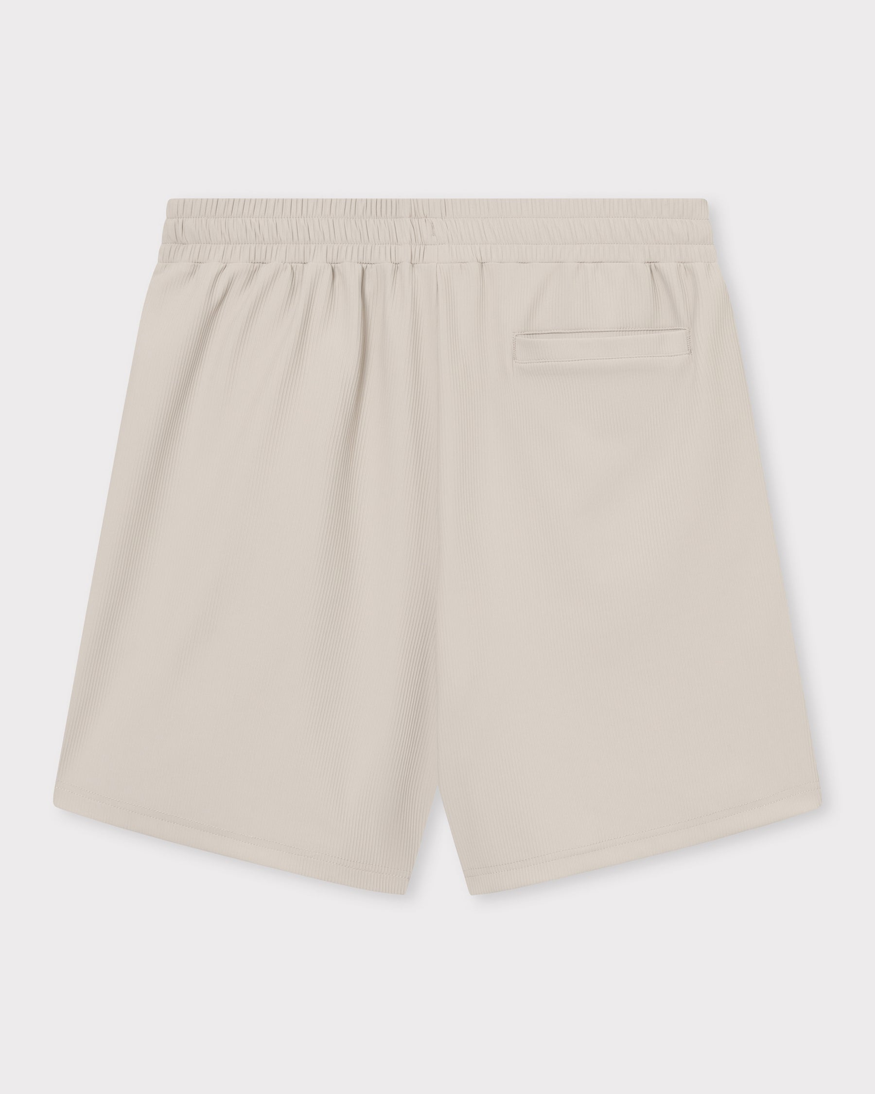 Herren-Shorts 'Mason' in Sandfarbe mit elastischem Bund und einer hinteren Tasche
