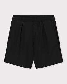 Schwarze Shorts 'Mason' mit elastischem Bund und Eingrifftaschen