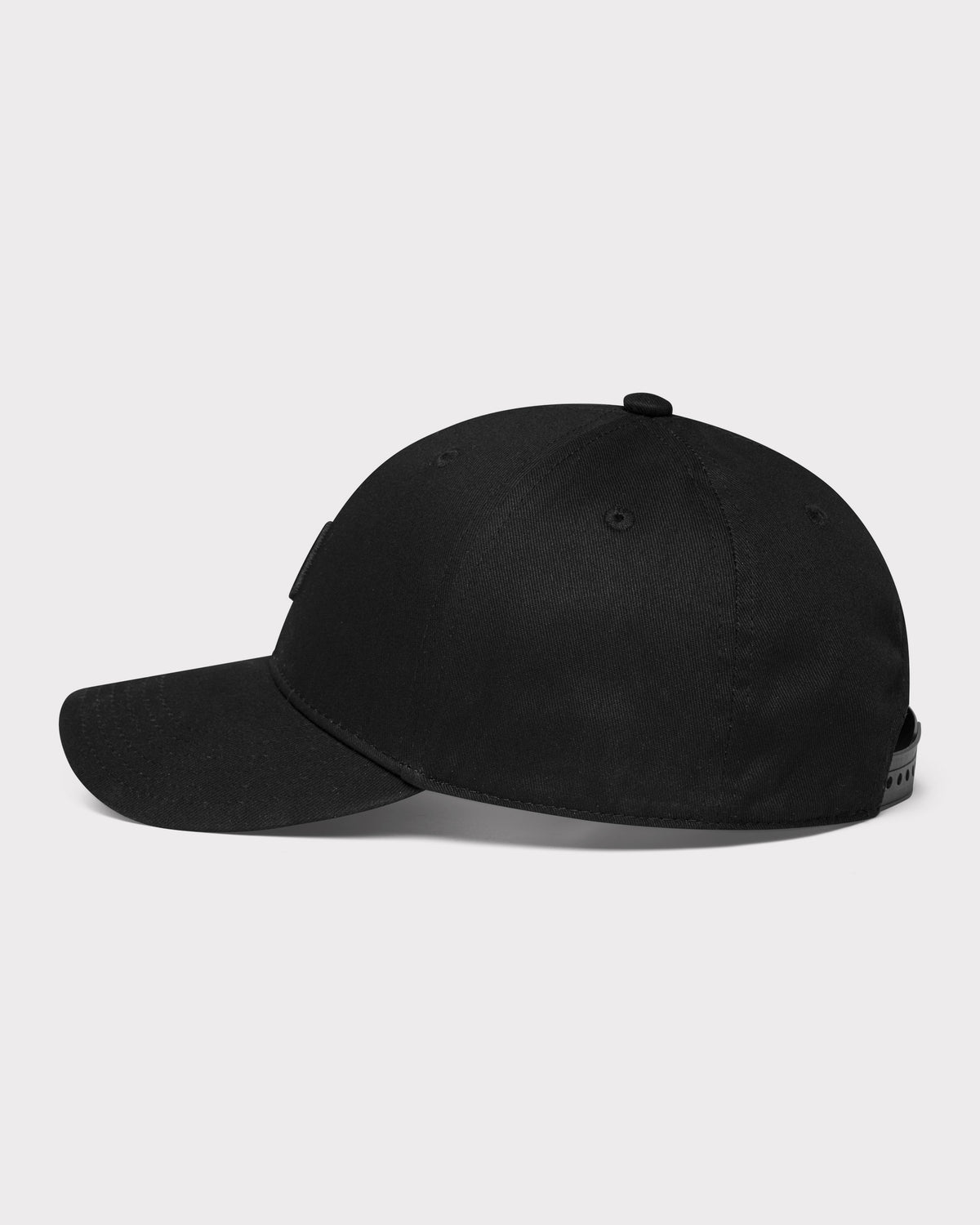Schwarze Snapback-Cap 'Jason' mit verstellbarem Verschluss aus Baumwolle