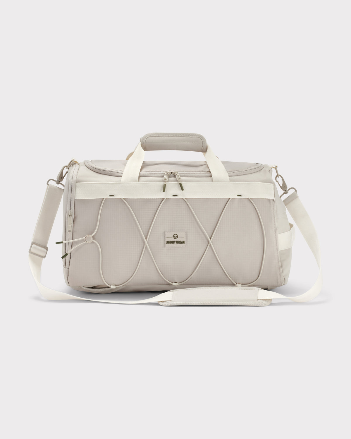Beige Duffle Bag 'Shawn Medium' von Johnny Urban mit Tragegriff und verstellbarem Schultergurt