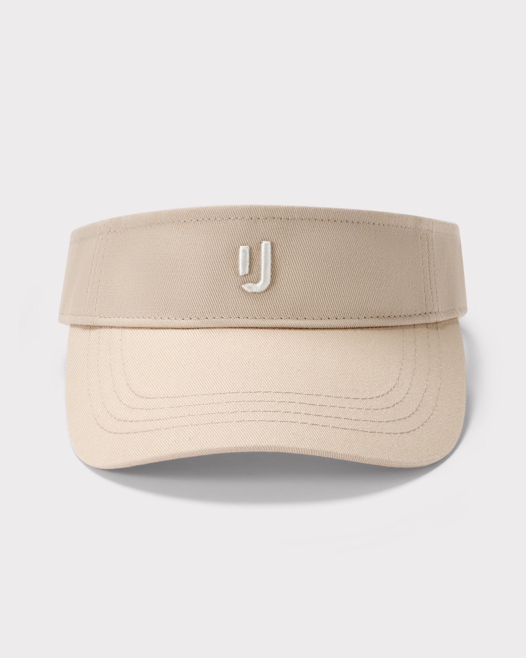 Sandfarbener Sun Visor 'Terry' mit weißem Johnny Urban Logo vorne