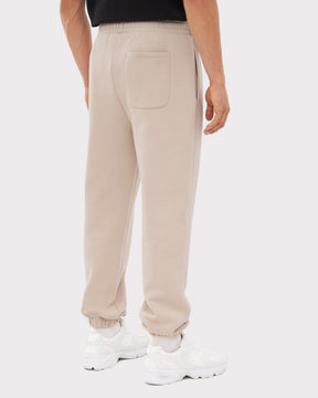 Beige Jogginghose 'Owen' für Herren mit elastischem Bund und Bündchen, Rückentasche