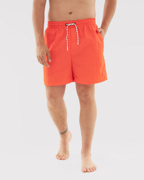 Rote Badehose 'Jay' für Herren mit elastischem Bund und Kordelzug