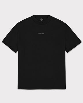 Schwarzes Oversize T-Shirt für Damen mit kleinem 'Johnny Urban' Print in der Mitte