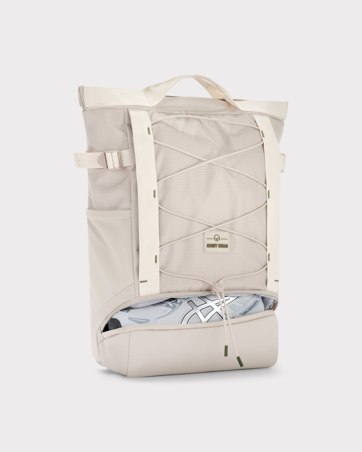 Beiger Johnny Urban Rucksack 'Harper' mit Schuhfach und elastischem Gepäcknetz