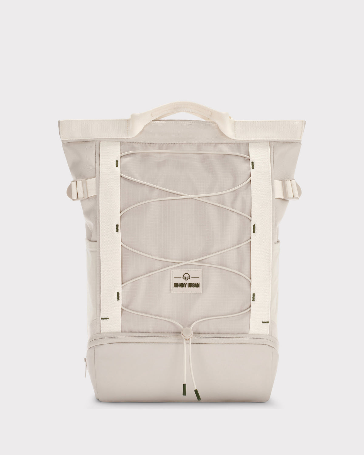 Beiger Tagesrucksack 'Harper' von Johnny Urban mit Kordelzug vorne und Tragegriff