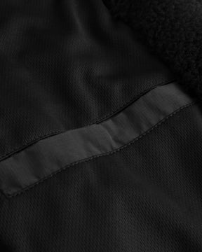 Schwarze Johnny Urban Teddy Fleecejacke 'Carson' mit weichem Stoffdetails