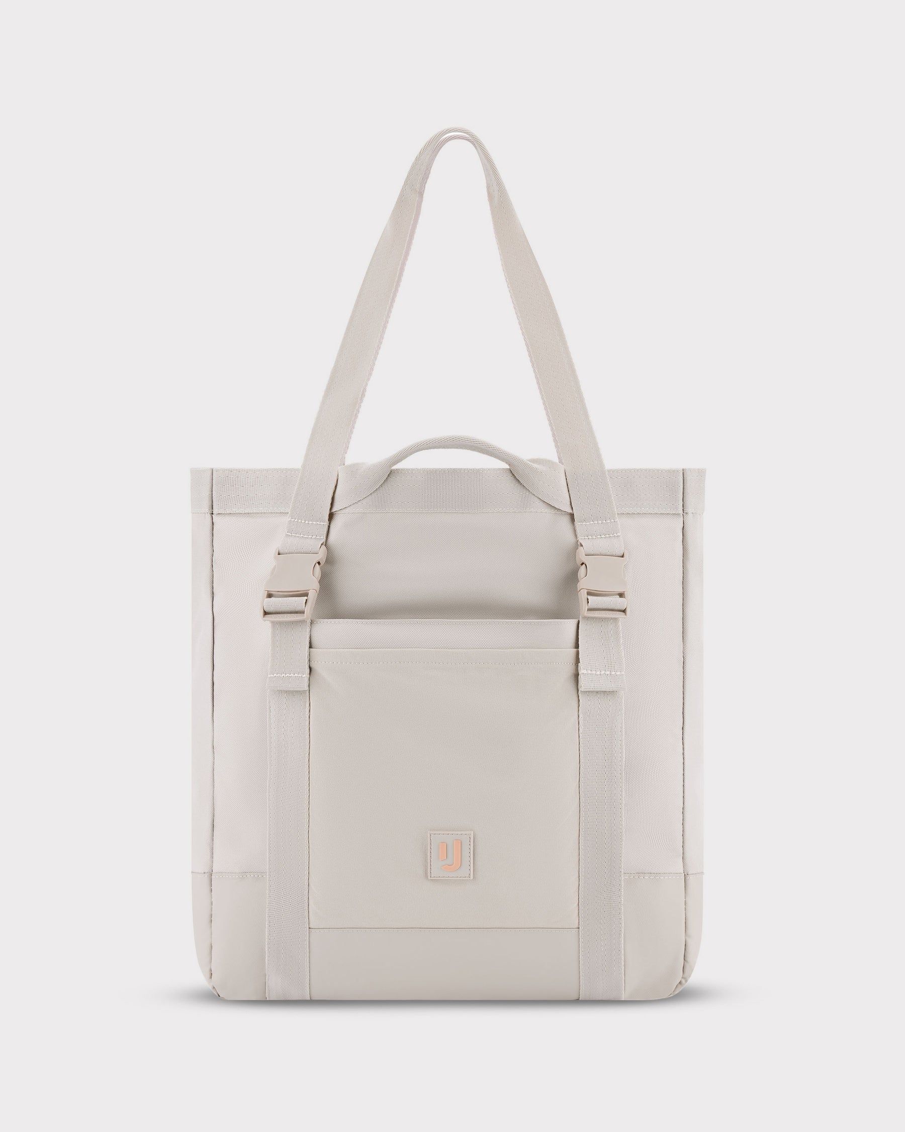 Helles Tote Bag 'Jessy' von Johnny Urban mit Fronttasche und zwei langen Tragegriffen