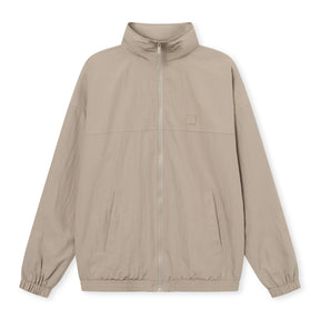 Beige Übergangsjacke 'Lennon' mit geschlossenem Reißverschluss, Stehkragen und elastischen Bündchen