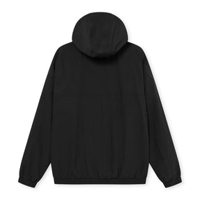 Schwarze Herren-Übergangsjacke 'Lennon' mit Kapuze und elastischen Bündchen