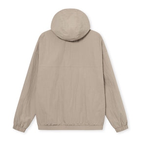 Beige Übergangsjacke 'Lennon' mit Kapuze und elastischen Bündchen am Saum und an den Ärmeln
