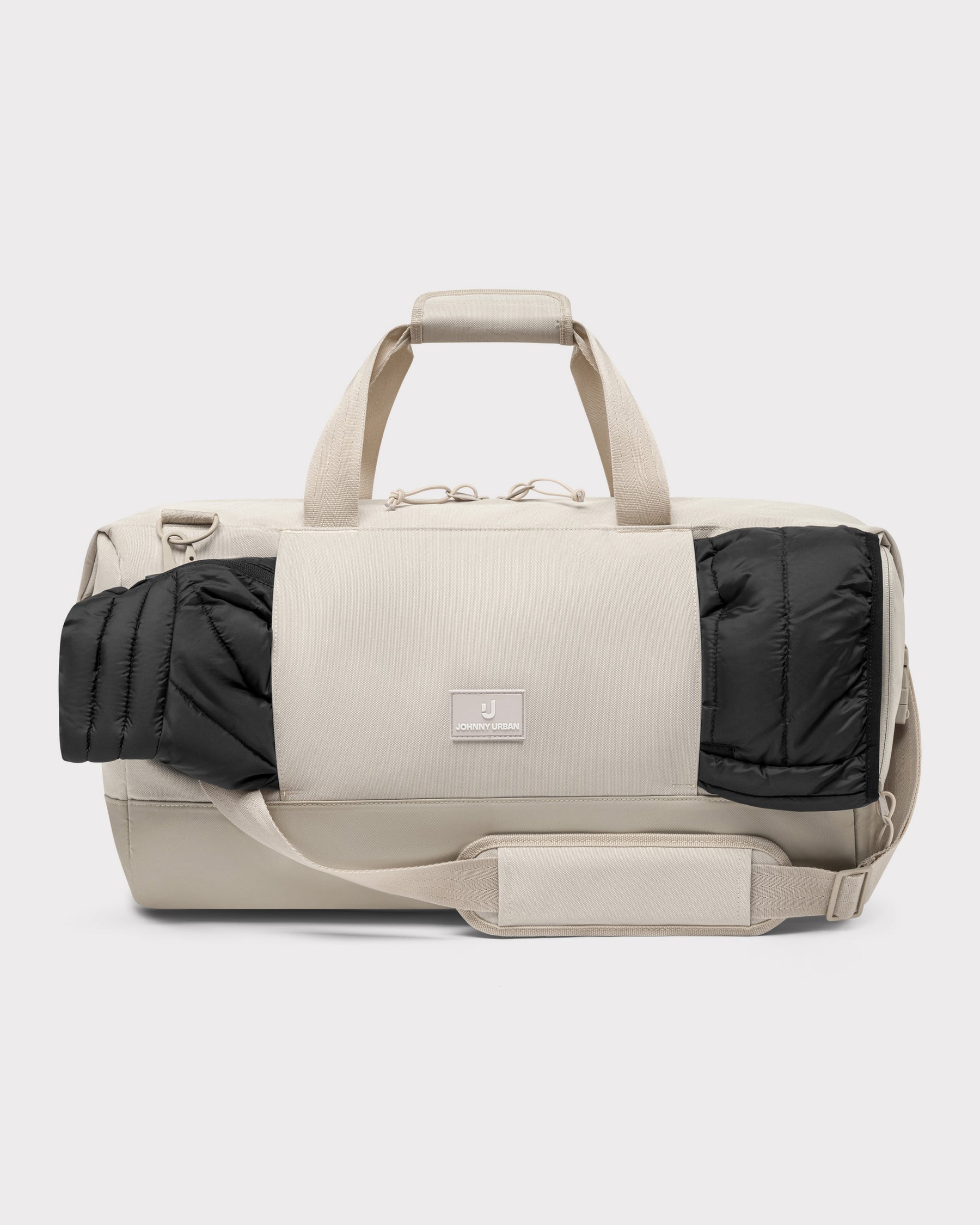 Johnny Urban Weekender 'Milan' Reisetasche in Sandfarbe mit Außenfach für Jacke oder Schuhe