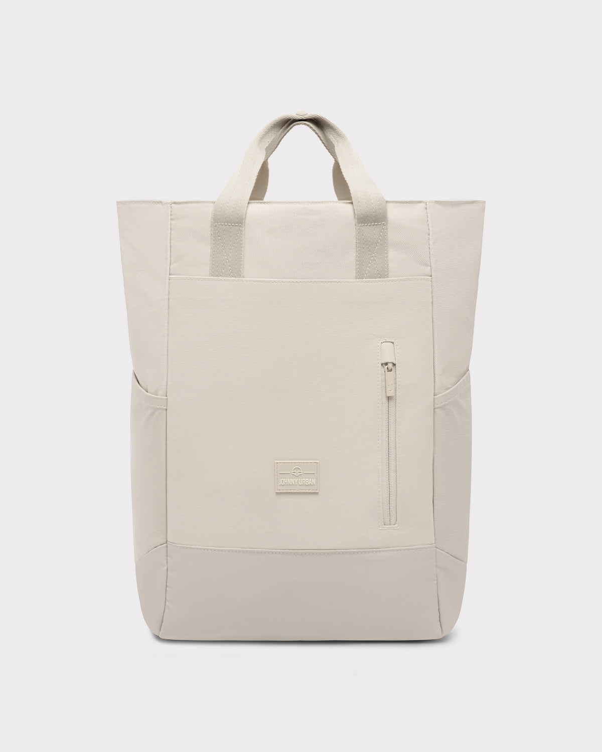 Sandfarbene Wickeltasche 'Blair' von Johnny Urban mit Vorderfach und Tragegriffen