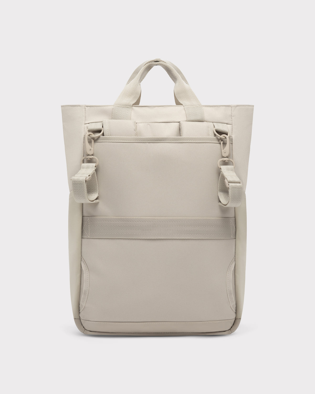 Beige Wickeltasche 'Blair' mit zwei kurzen Tragegriffen und abnehmbaren Schultergurten