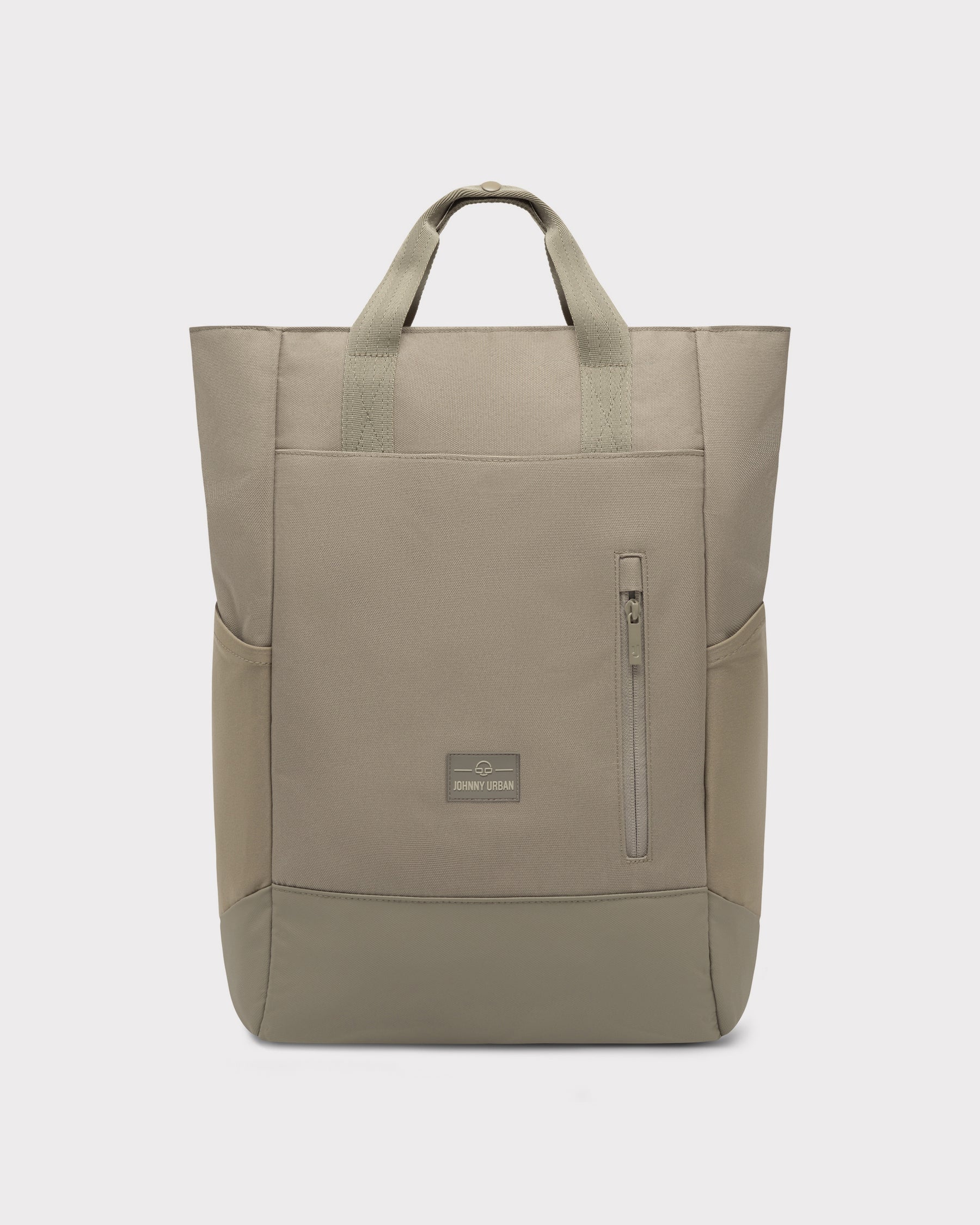 Beige Wickeltasche 'Blair' von Johnny Urban mit kurzem Griff, Fronttasche und seitlichen Innentaschen